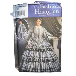 Simplicity Sewing Pattern 9761  Civil War 1800s Reenactment Dress 6-12 UNCUT